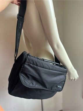ResMed Black Messenger Bag with Adjustable Shoulder Strap